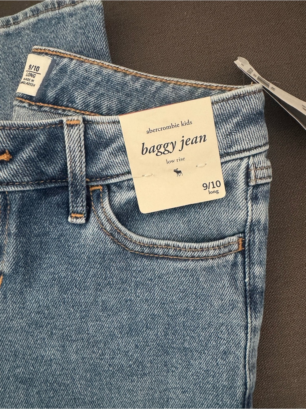 abercrombie kids Light Blue Baggy Jean - Low Rise